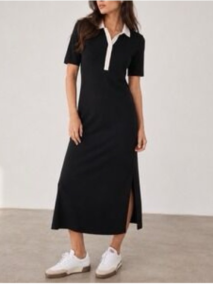 Ayr Scout Ribbed Polo Shirt Dress